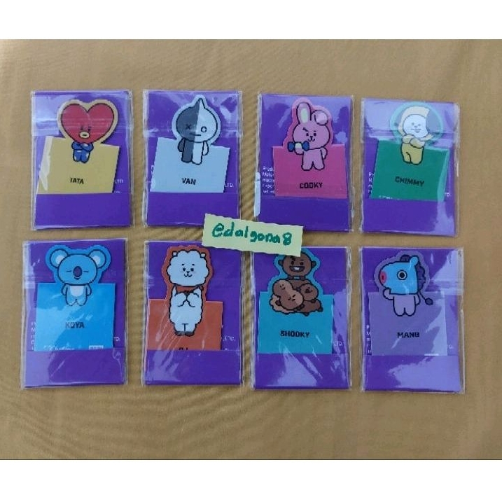 BT21 Chatime magnet Set (8pcs) BTS Koya Rj Shooky Mang Chimmy Cooky Tata Van