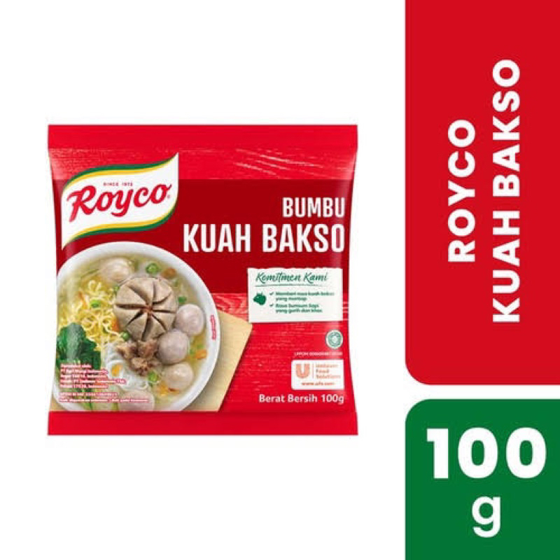 

Bumbu Kuah Bakso Royco 100g/Rasa Sum Sum Sapi