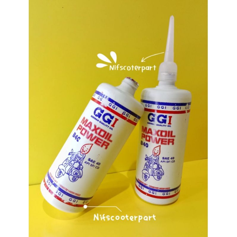 oli mesin vespa merk GGI ORIGINAL vespa super sprint px ps excel