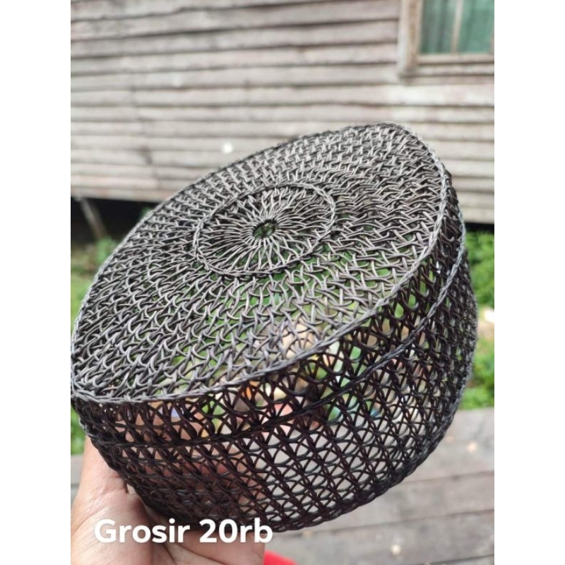 Peci rotan hitam polos termurah langsung dari pengrajin grosir peci rotan murah songkok etnik kopiah