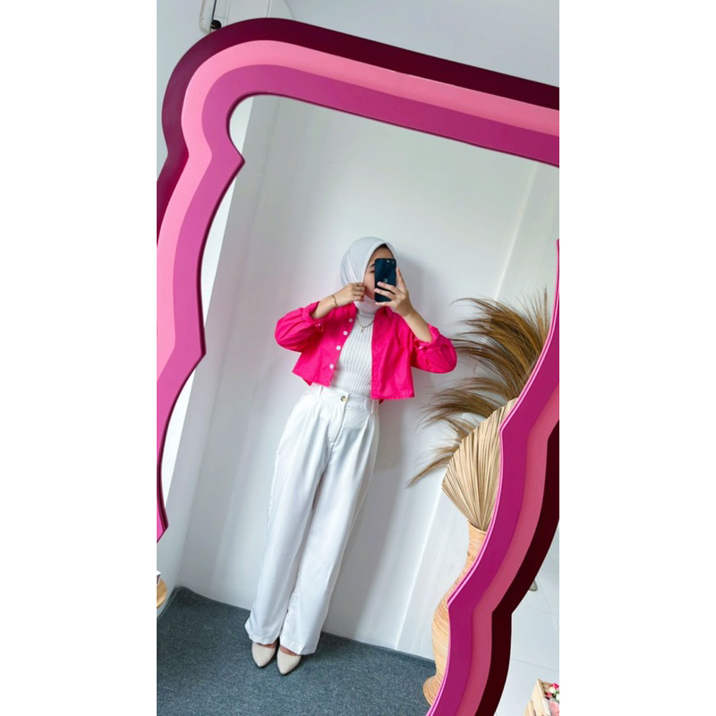 GFS JOLBI POPLIN COTTON CROP SHIRT