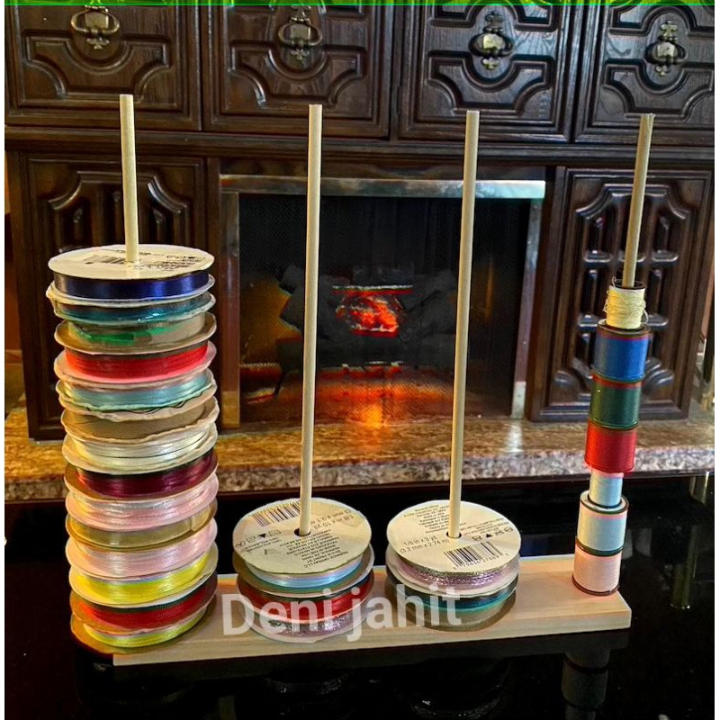 Rak pita duduk/Rak penyimpanan pita/rak ikat rambut/rak serunchie