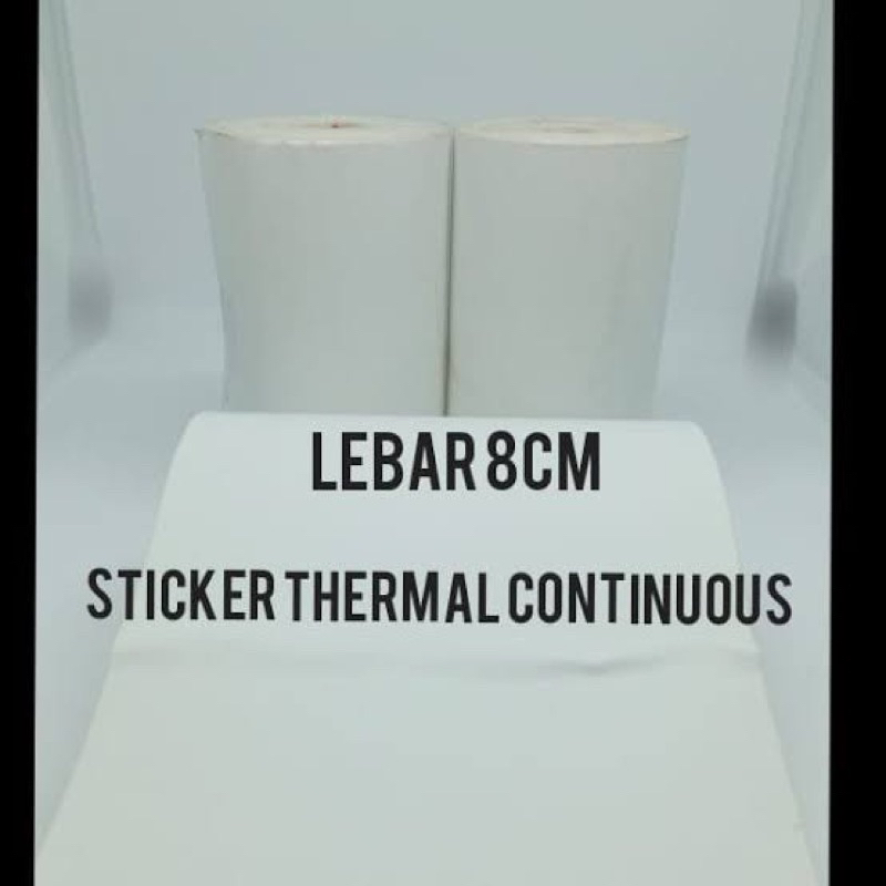 

KERTAS THERMAL LABEL STIKER 80MM PANJANG 10 METER