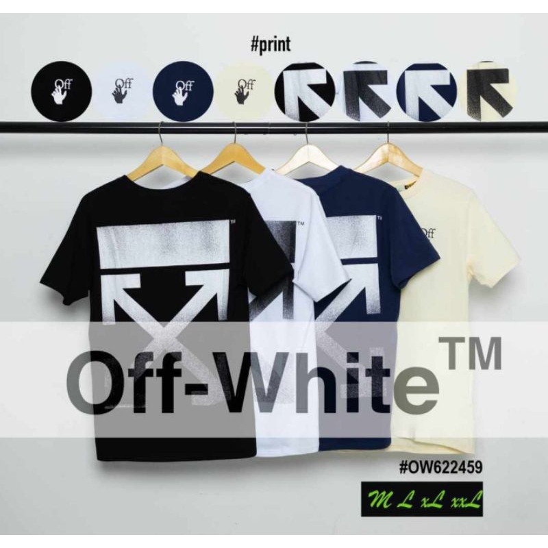 KAOS OFF WHITE IMPORT PREMIUM 100%