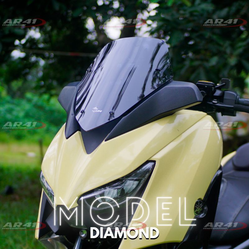 Windshield XMAX diamond eropa malosi, Visor XMAX, Kaca depan XMAX maxhield diamond