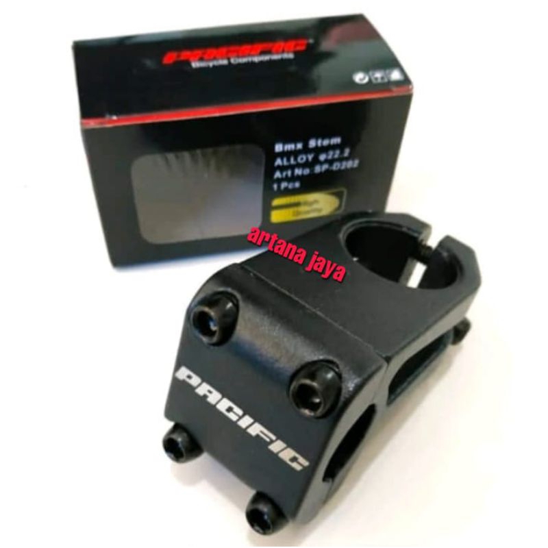 dudukan stang sepeda BMX pacific Alloy hitam sepeda BMX ukuran 20 202spd /penjepit stang sepeda bmx