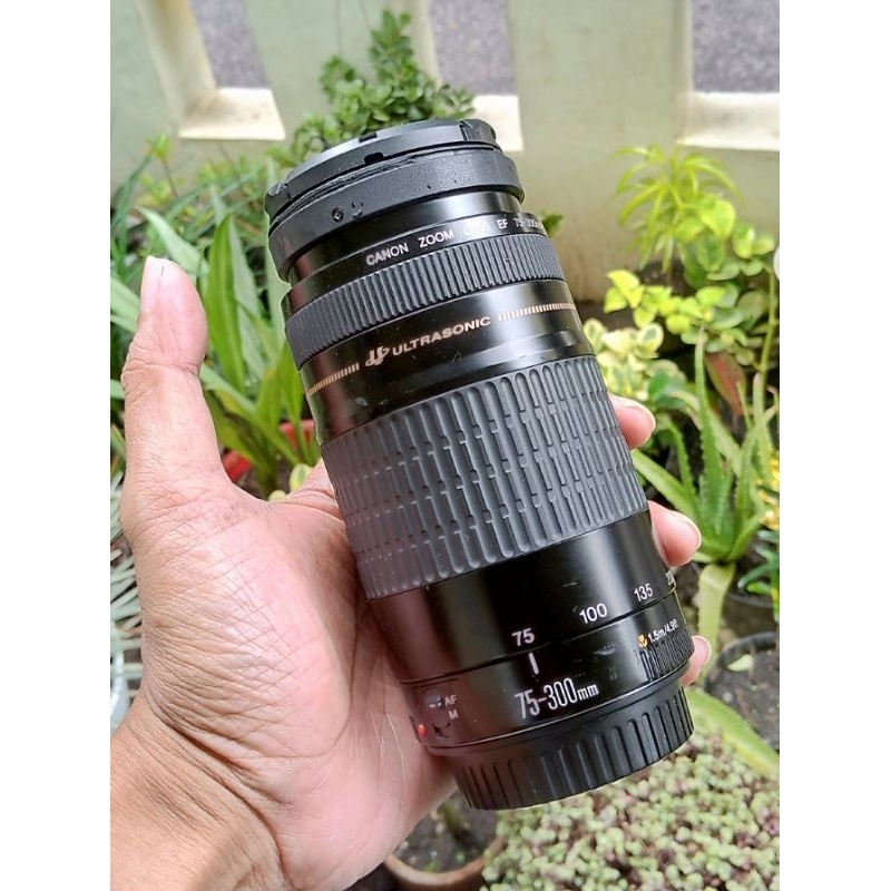 Lensa Tele Canon 75-300mm Second Berkualitas No Jamur