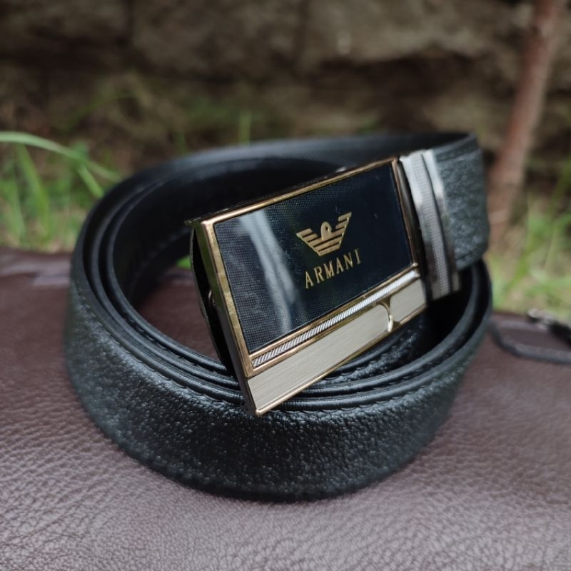 Ikat Pinggang Pira Rell Lebar 3.5 Cm | Sabuk Cowok Kepela Rell Import