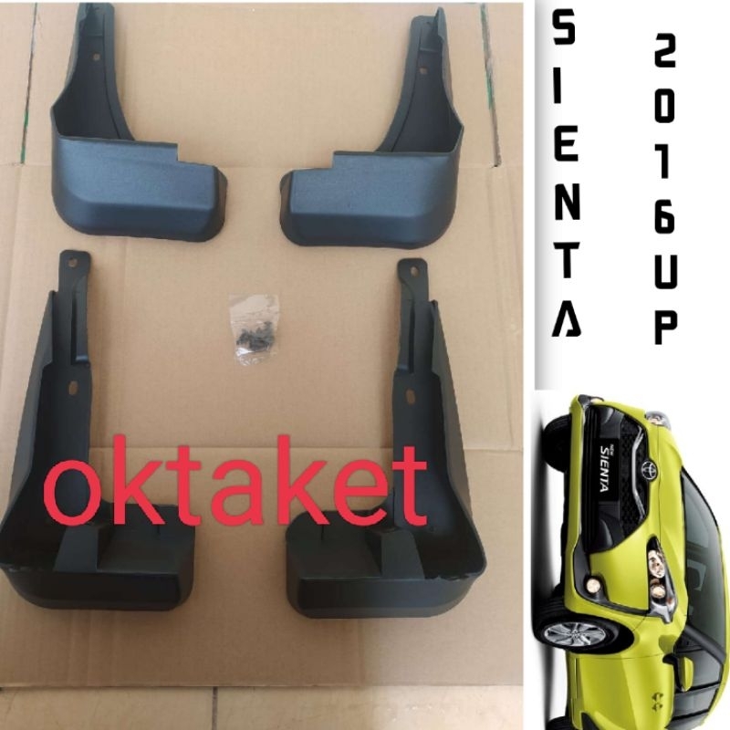 Karpet lumpur/ mudguard Toyota Sienta  2016 2018 2020 2023 jsl