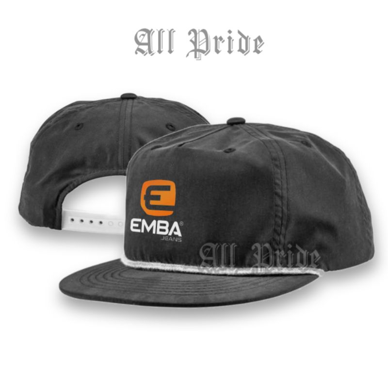 Topi Emba Jeans Snapback Classic/Snapback Old School/Snapback Tali Klasik Distro