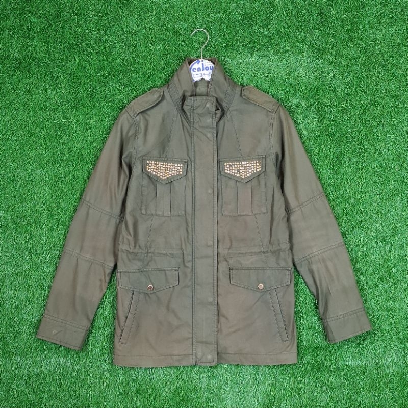 jaket parka GUESS LA JEANS wanita cewek casual kesual second preloved bekas pl