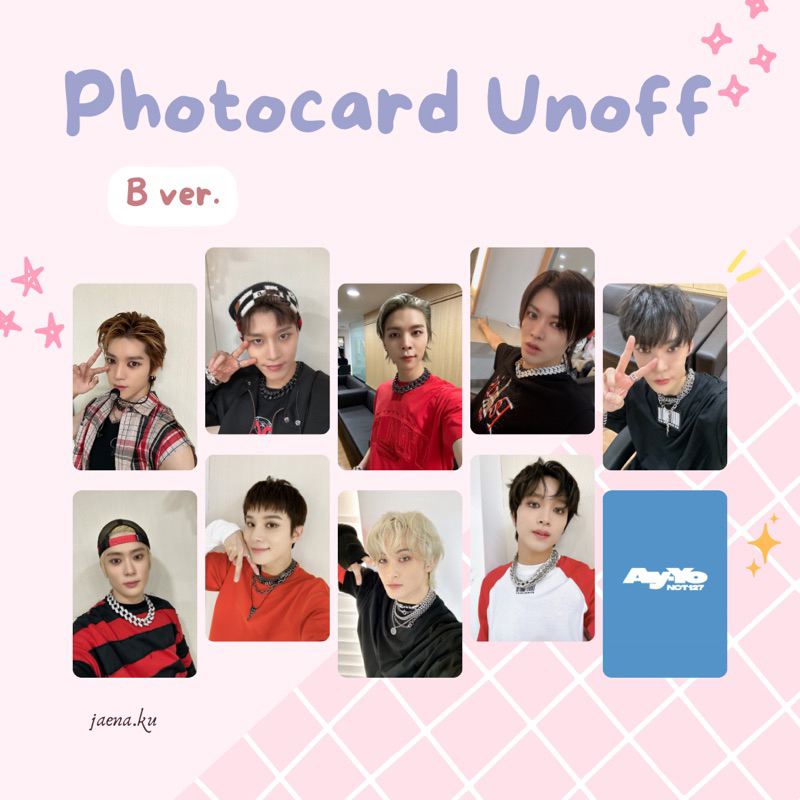 [NCT 127] PHOTOCARD SELCA AY-YO UNOFFICIAL