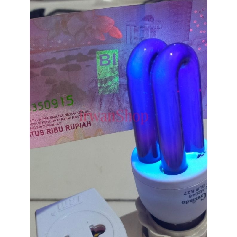 Lampu Ultraviolet Lampu Money Detector Lampu Tes Uang E27
