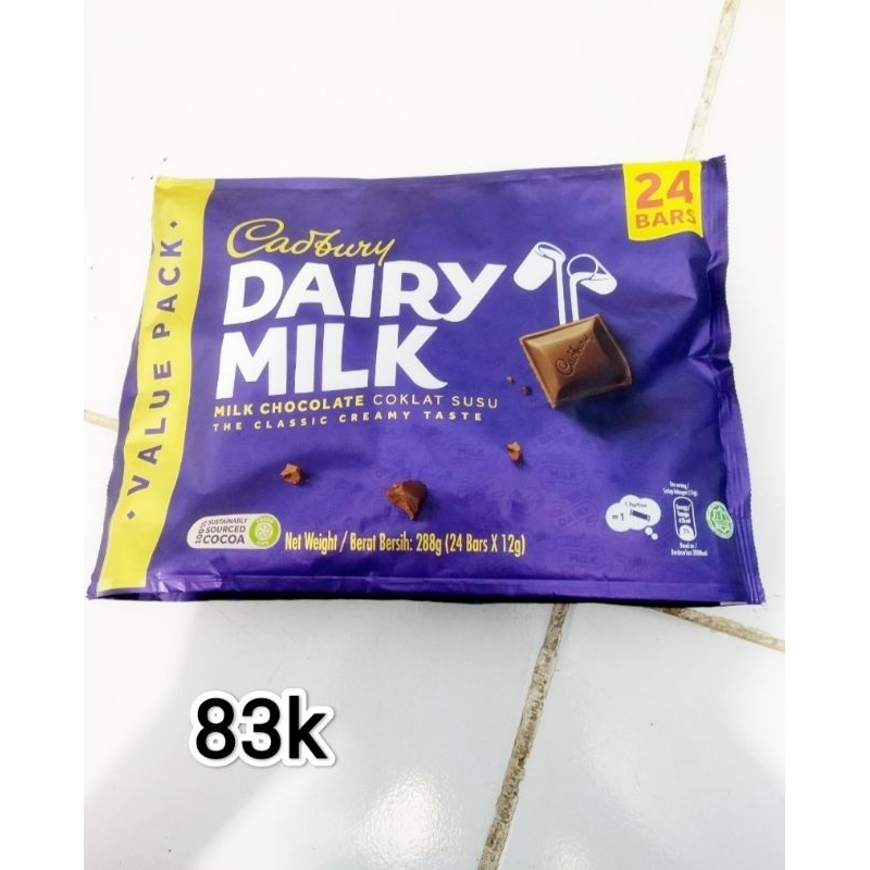 

Cadbury Dairy Milk Value Pack 24 Bars