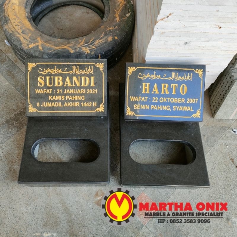 Batu Nisan Makam Granite alam, Nisan Makam Granite Alam, Maesan Marmer Hitam