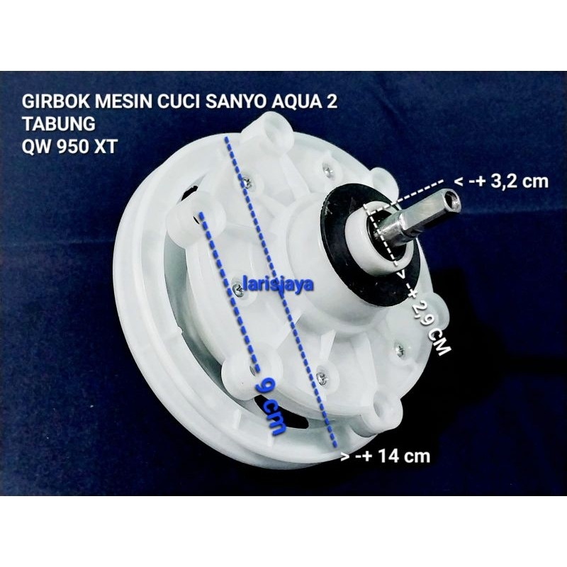 GEARBOX MESIN CUCI SANYO AQUA 2 TABUNG