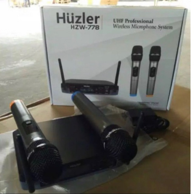 Mic Microphone Wireless Huzler HZW-778 HZW 778 UHF Handheld HZW778 TERBAIK