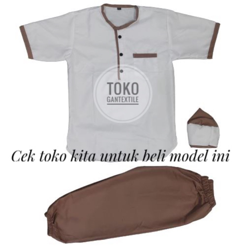 Setelan Baju koko muslim anak model list