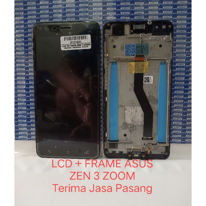 LCD + FRAME ASUS ZENFONE 3 ZOOM ZE553KL ORIGINAL BLACK