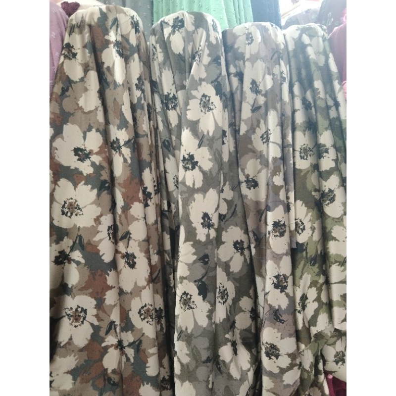 KAIN ARMANY SILK MOTIP BUNGA