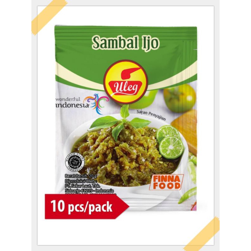 Sambal Uleg Finna Ijo 10 sachet