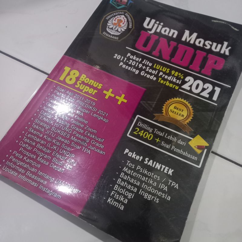 Preloved Kampung Soal 2021 UM UNDIP SAINTEK