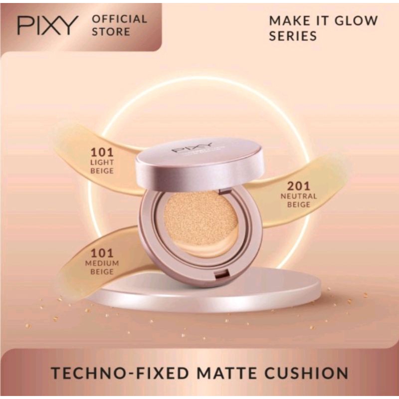 PIXY MAKE IT GLOW TECHNO-FIXED MATTE CUSHION FULL CASE