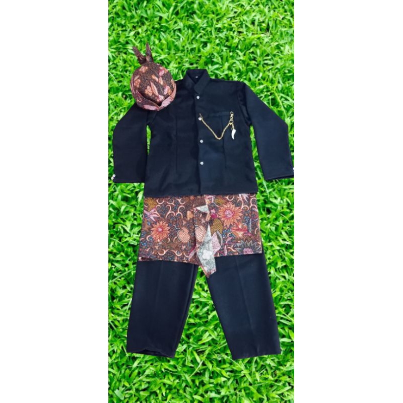 BAJU BASOFI DEWASA SEMBONG COKLAT BAJU ADAT JAWA TIMUR