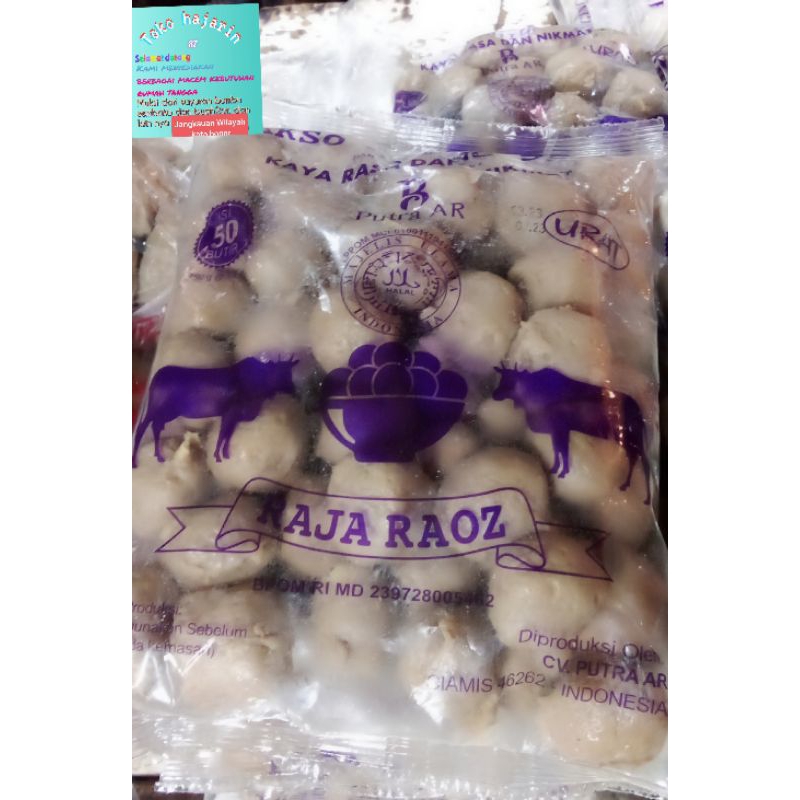 

baso sapi raja raos prozen isi 50 pc