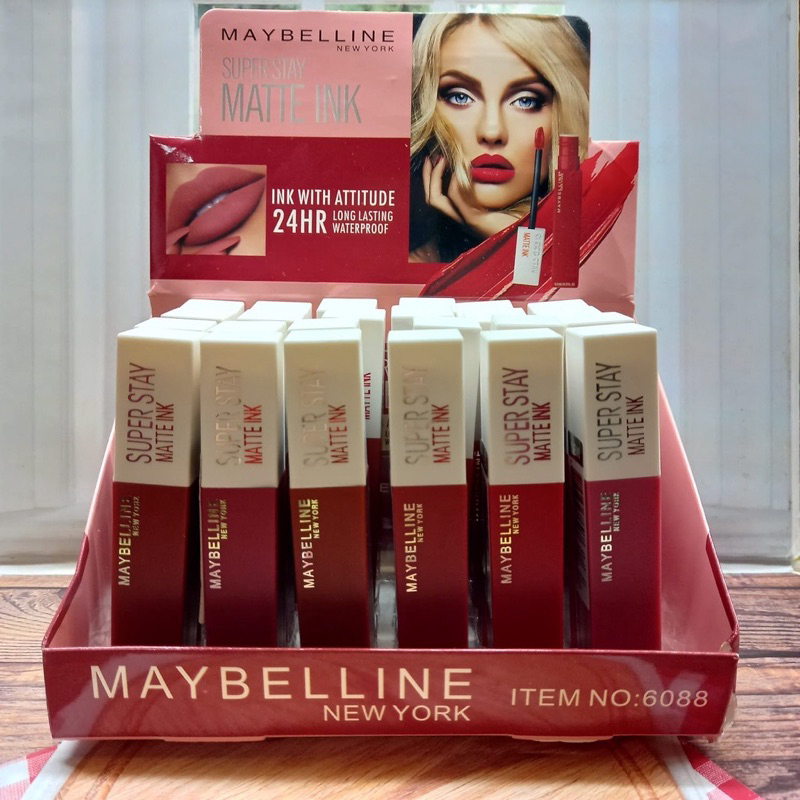 READY STOK Bole pilih varian {Instant COD Medan Termurah} MAYBELLINE LIP CREAM SUPERSTAY MATTE INK 5ml (GRADE)