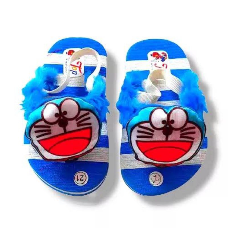 [1-3 TAHUN] Sandal Jepit Anak UNISEX LAKI Perempuan Pelangi Sendal anak cewek cowok doraemon / SANDAL BABY KIDS BONEKA / SANDAL PREWALKER BAYI BONEKA DORAEMON