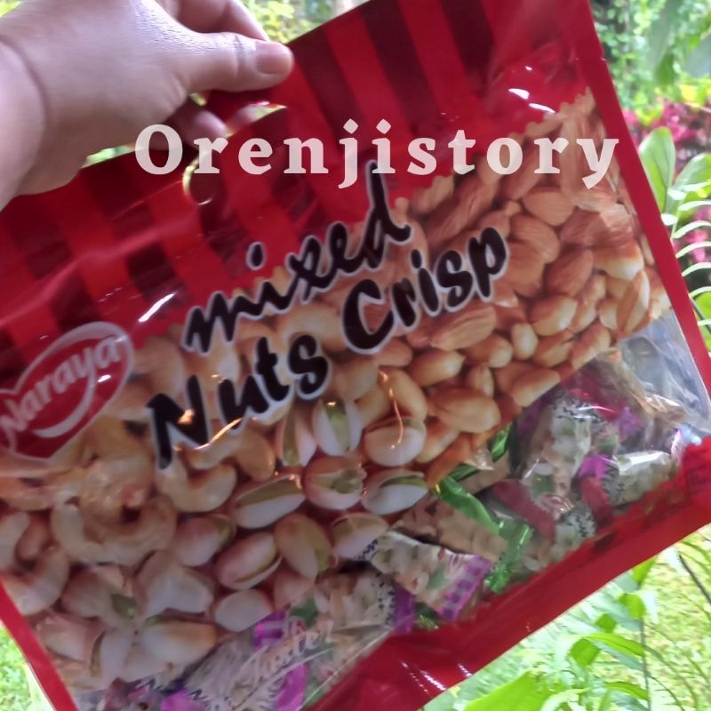 

mixed nuts crisp naraya 400gr kue parcel lebaran