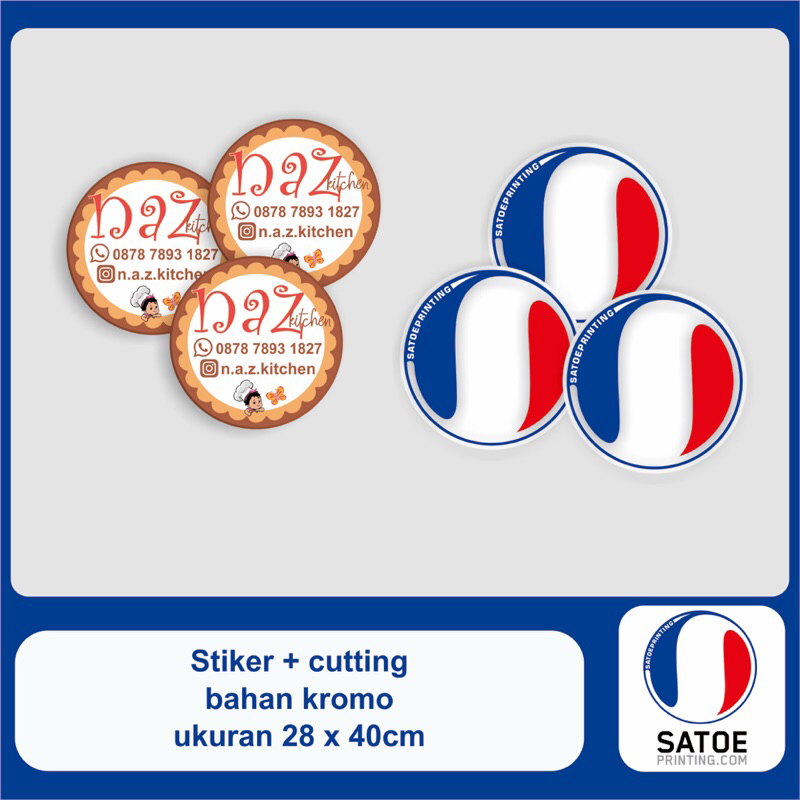 

stiker label kue makanan bahan kromo