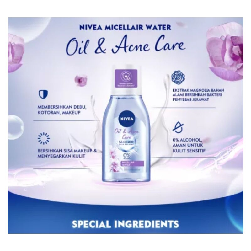 NIVEA MicellAir Oil &amp; Acne Care 125mL Micellar Water