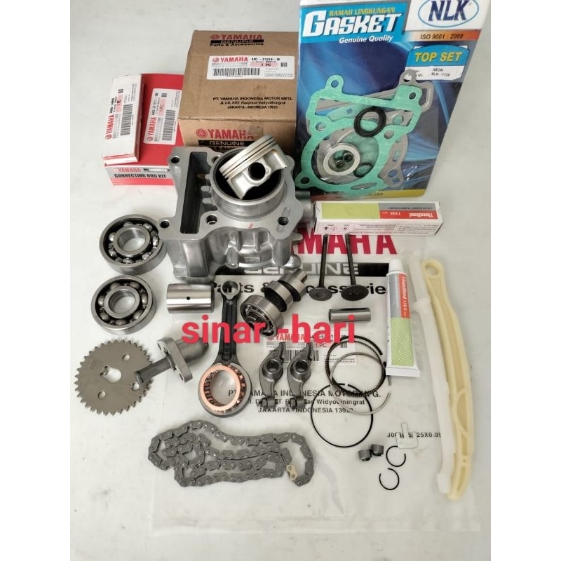 BLOK SEHER KOMPLIT 13 AITM (44D) YAMAHA ORIGINAL +XEON KARBU +XEON LAMA 125 CC