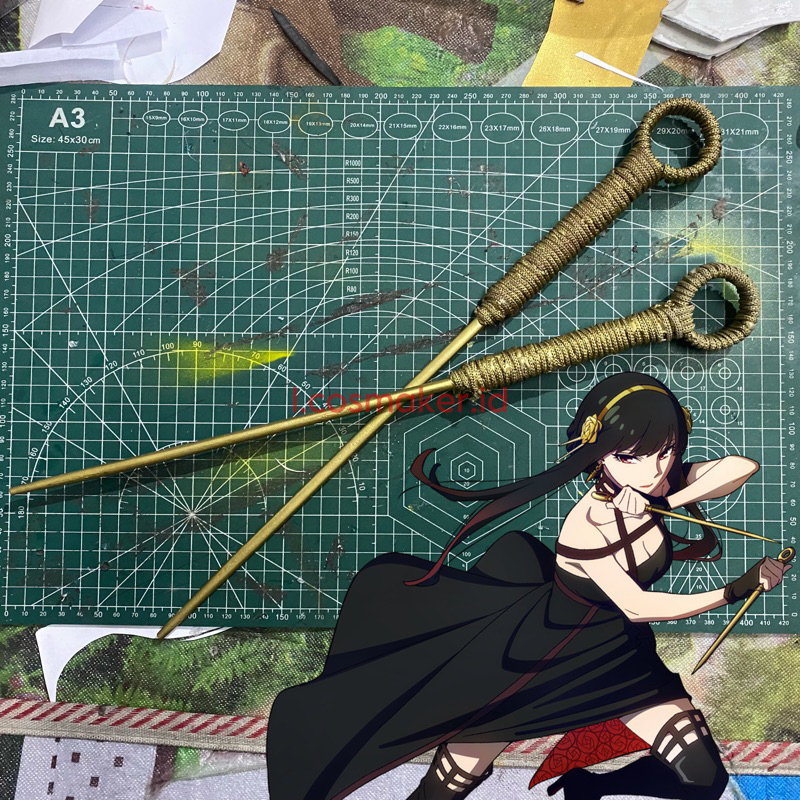 Sepasang(2pcs) Weapon Yor Forger Anime Manga Spy X Family Cosplay