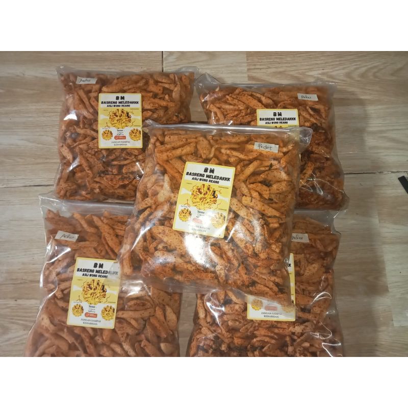 

Basreng daun jeruk 500g kering pedas