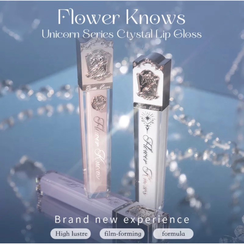 (Ready stock) Flower Knows unicorn Series crystal lipgloss