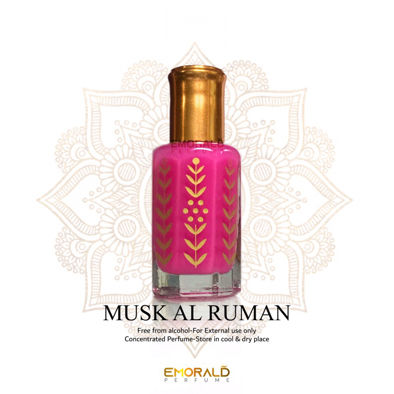 Musk Al Ruman Parfum Misik Thaharah Pink Parfum Wanita Khas Arab Saudi Import Murni Non Alcohol