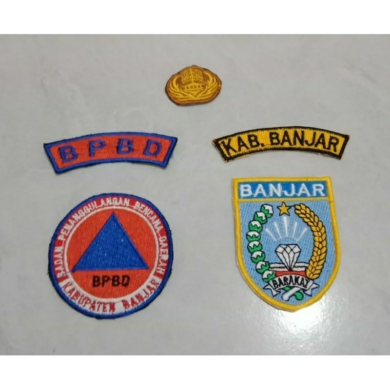 LAMBANG BPBD KABUPATEN BANJAR ( 1 set ) - KALSEL