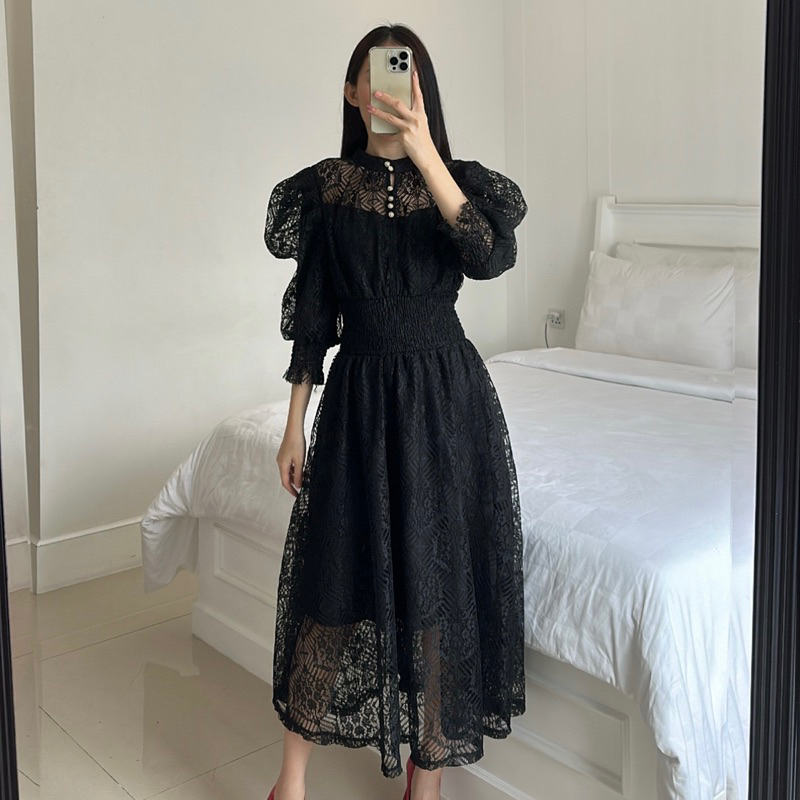 Glamonaa Jasmine Brokat Luxury Dress