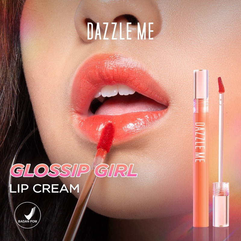 DAZZLE ME Glossip Girl Lip Cream / Watergloss Longlasting Moisturizing Non-Sticky