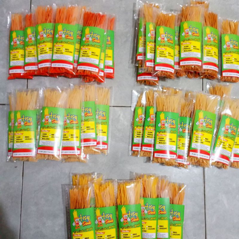 

PAKET MIE LIDI ISI 100pcs 30 Gram Aisy Snack