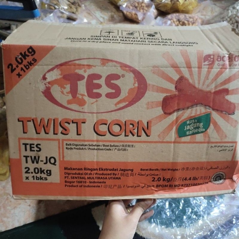 

Aneka Snack kiloan Stik rasa jagung bakar/Twist Corn Cap Tes 500gr