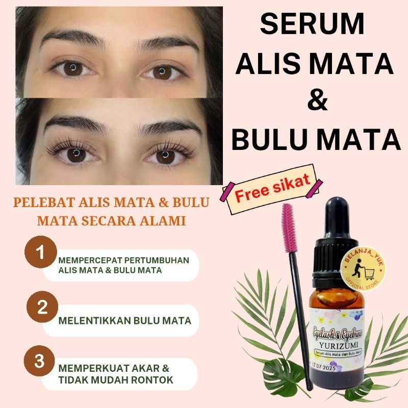 Serum Alis &amp; Bulu Mata 10ml / Serum Penumbuh Bulu Mata / Serum Pelebat Alis / Eyelash &amp; Eyebrow Serum / Serum Bulu Mata &amp; Alis / Lash &amp; Brow Serum / Serum Melebatkan Bulu Mata Alami / Serum Melebatkan Alis Alami