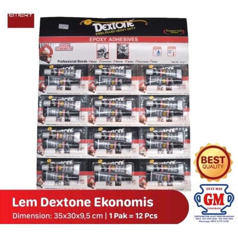 

*LEM DEXTONE 5 MENIT LEMBARAN 12GR (ISI 12PCS/LEMBAR)*