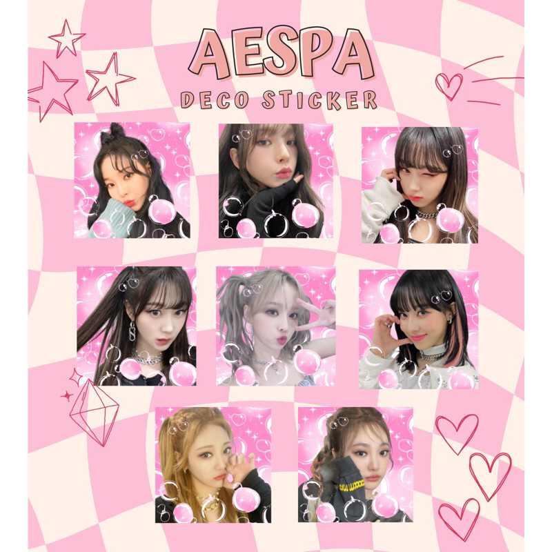 STICKER DECO AESPA/ KOREAN MAIL STICKER ALA SELLKOR AESPA