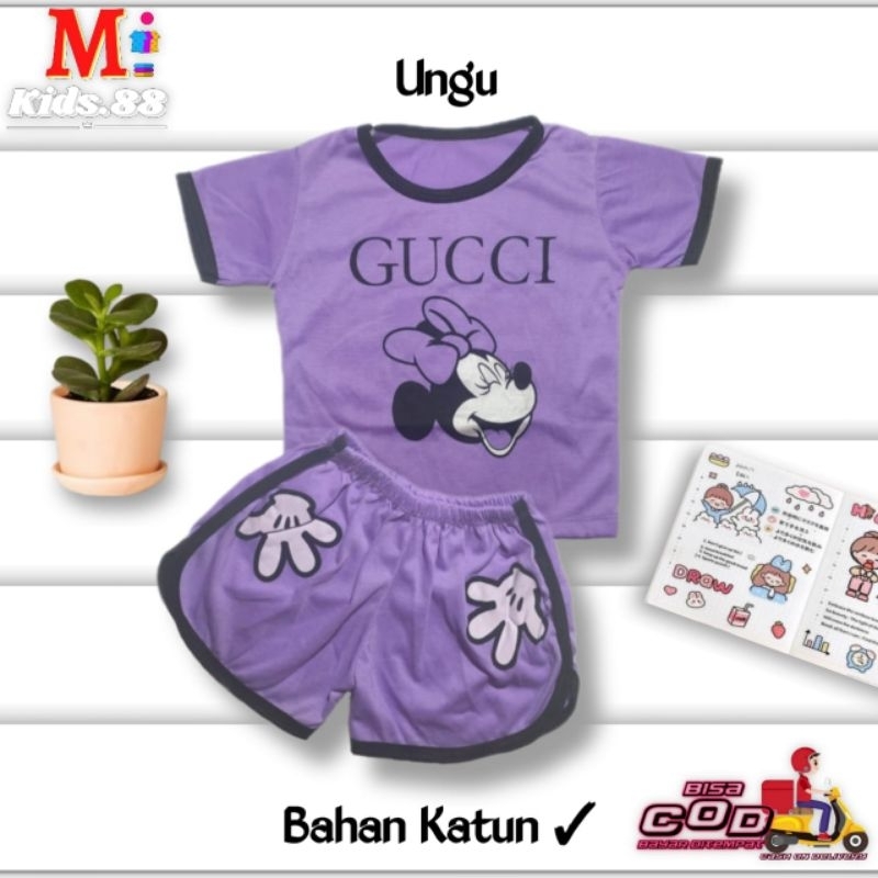 Setelan Playset Cupa Cup Baju Anak MICKEY /Set Anak Balita/Setelan Anak Unisex  Buat Usia 0-4 tahun