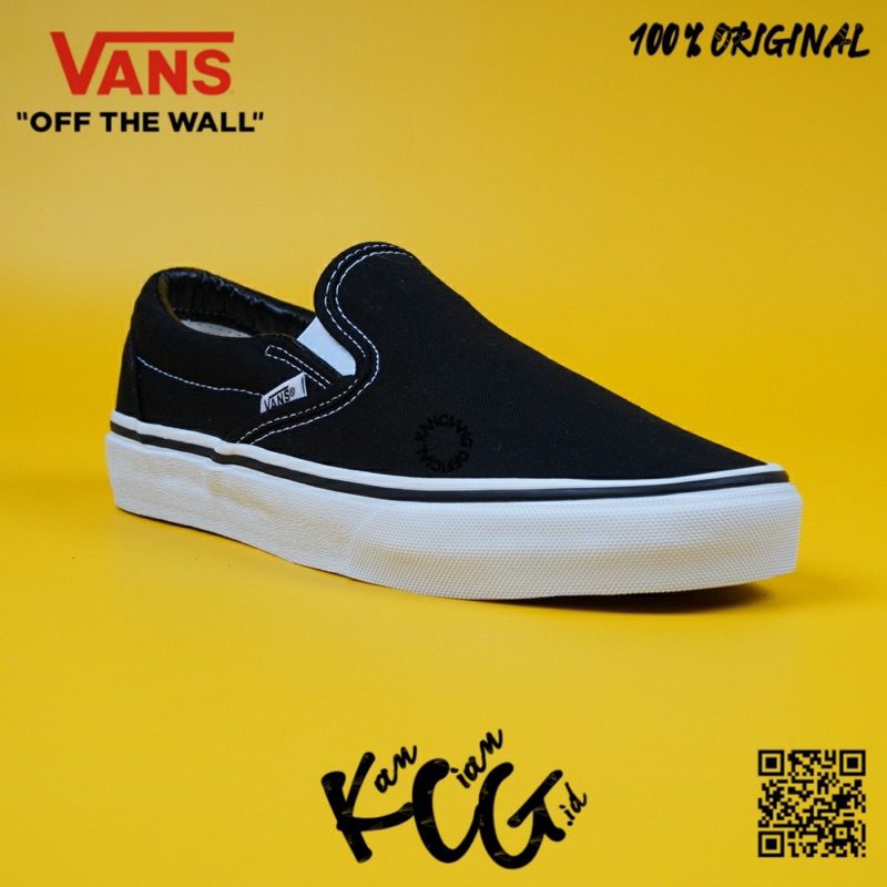 Vans Slip On Classic Black White 100% Original Bnib