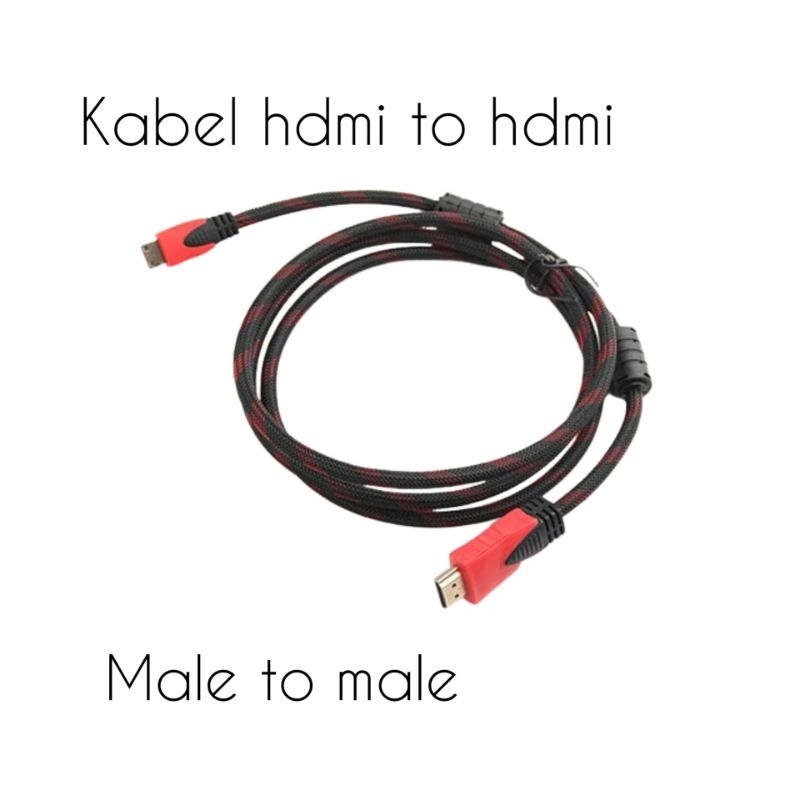 PAKET PENGHUBUNG LAPTOP KE TV TABUNG / CONVERTER HDMI TO RCA + KABEL HDMI + KABEL RCA 3IN3 1.5 METER